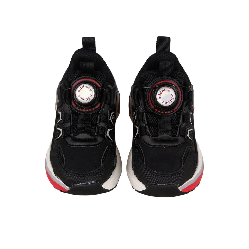 Zapatillas Con Luces Addnice Deportiva Neon Cricket Niño Niña Negra