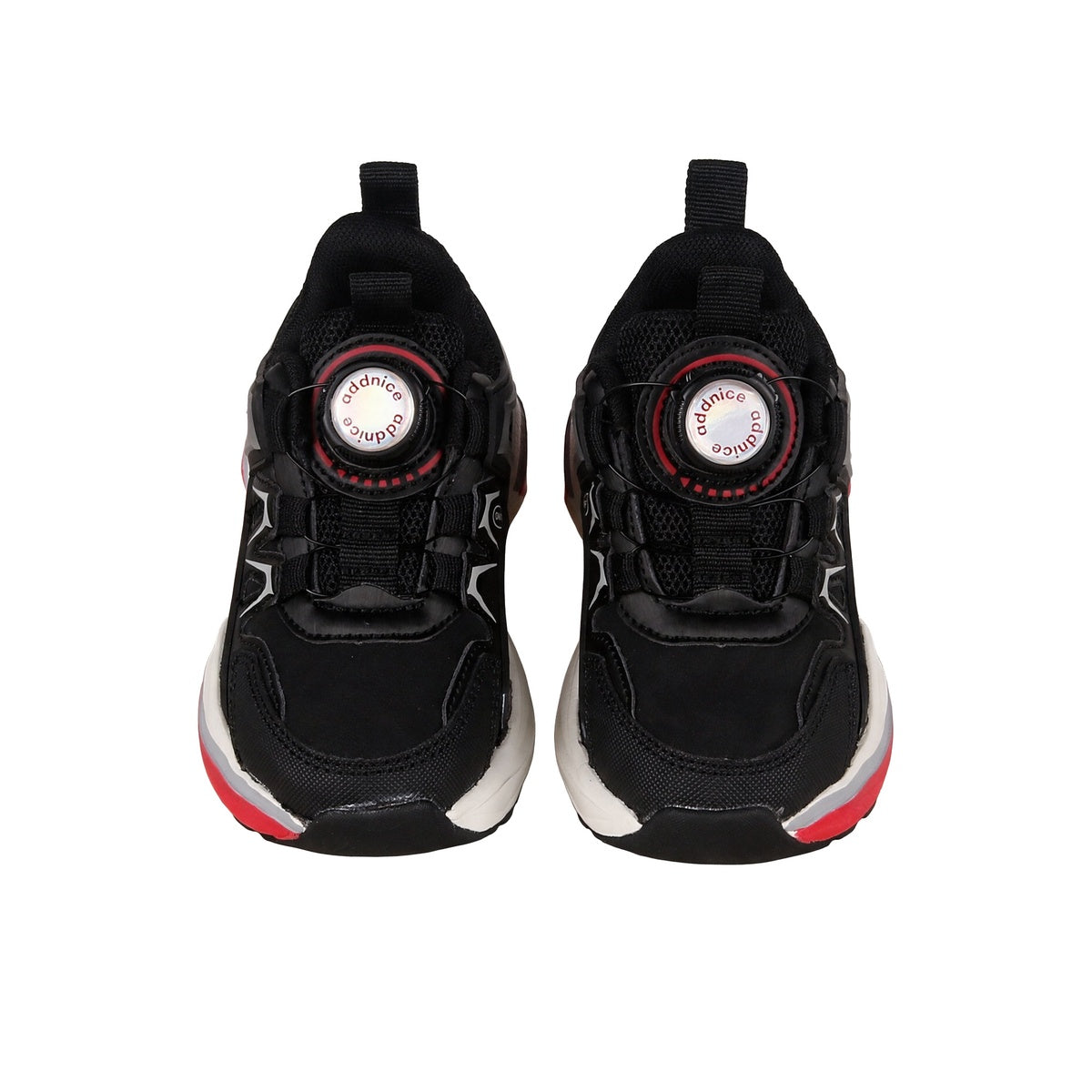 Zapatillas Con Luces Addnice Deportiva Neon Cricket Niño Niña Negra