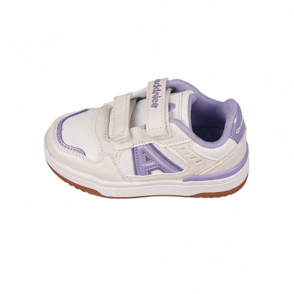 Zapatillas Addnice Skate Max Velcro Niña Blanca