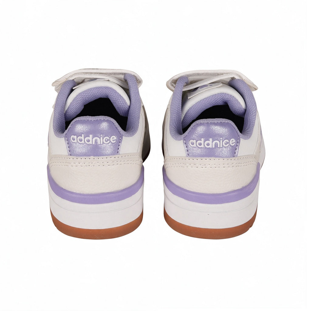 Zapatillas Addnice Skate Max Velcro Niña Blanca