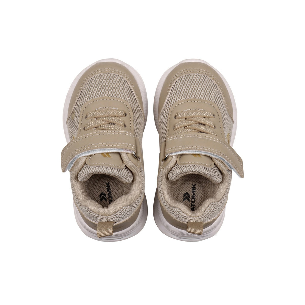 Zapatillas Atomik Lush Velcro Bebe Beige