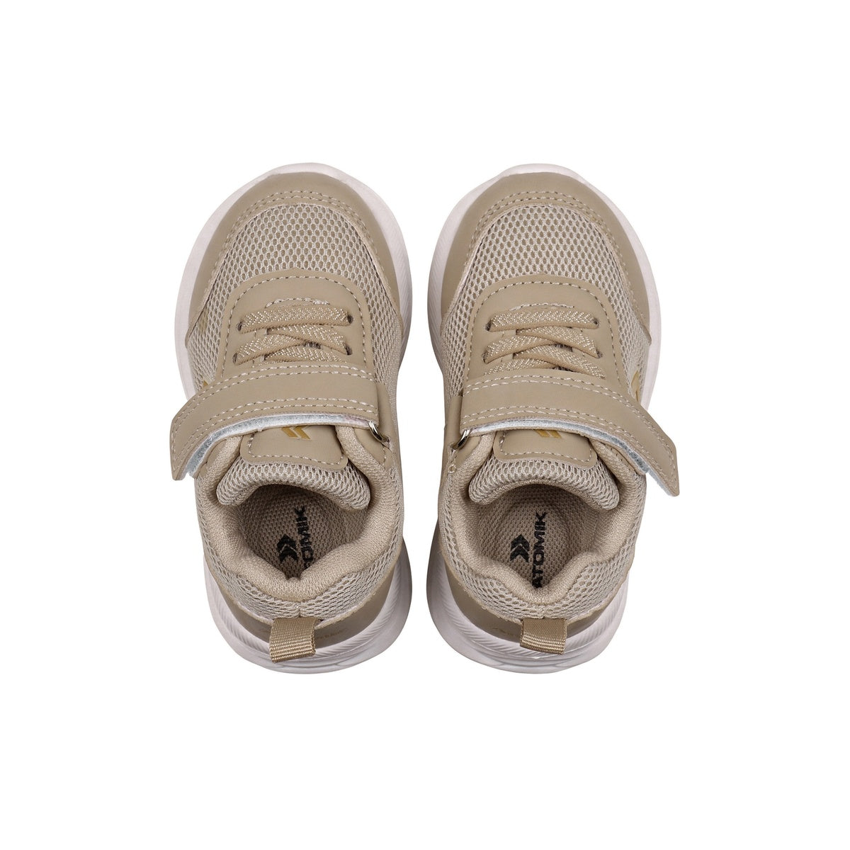 Zapatillas Atomik Lush Velcro Bebe Beige