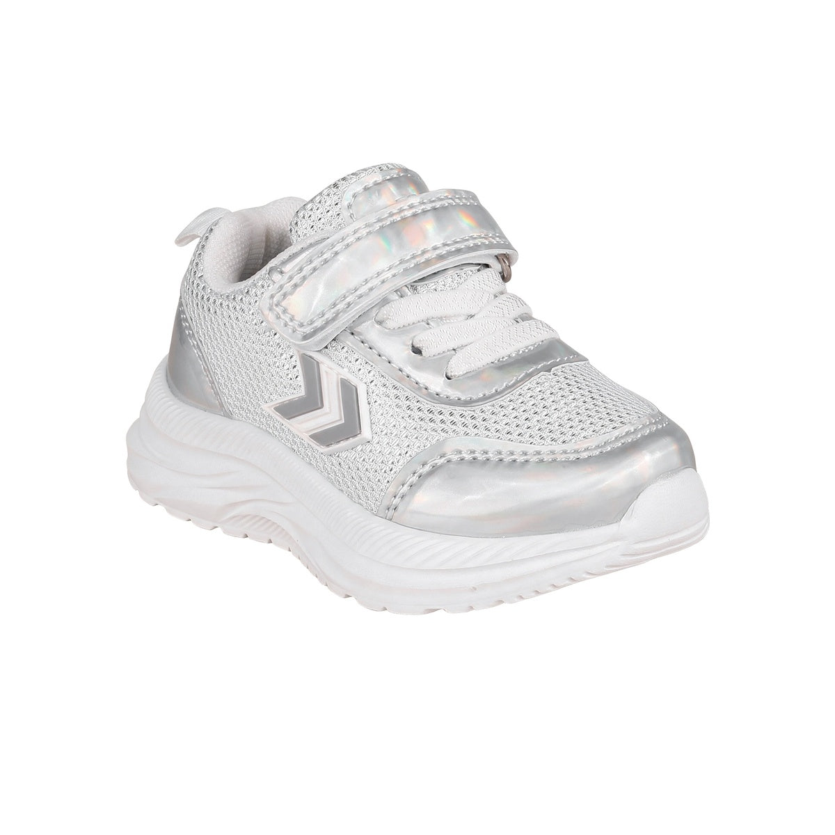 Zapatillas Atomik Lush Velcro Bebe Plateada