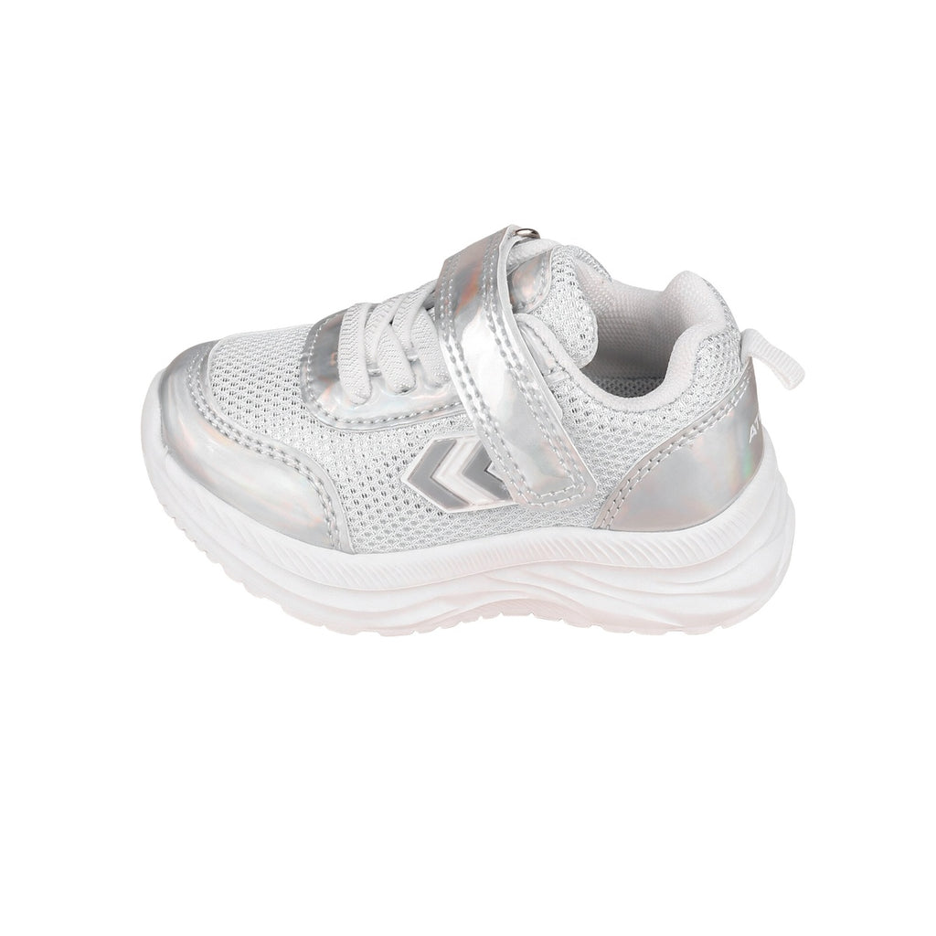 Zapatillas Atomik Lush Velcro Bebe Plateada