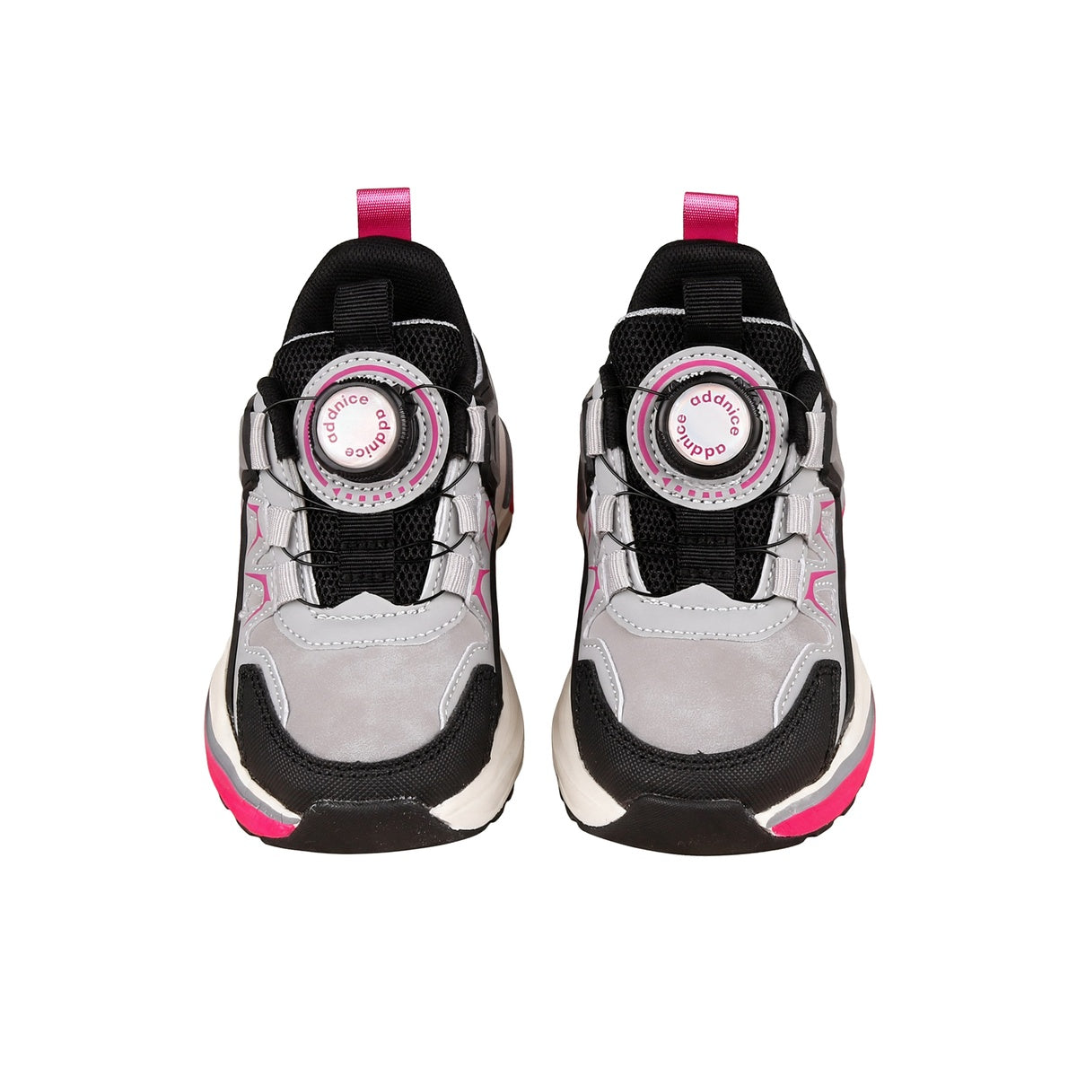Zapatillas Con Luces Addnice Deportiva Neon Cricket Niña Gris