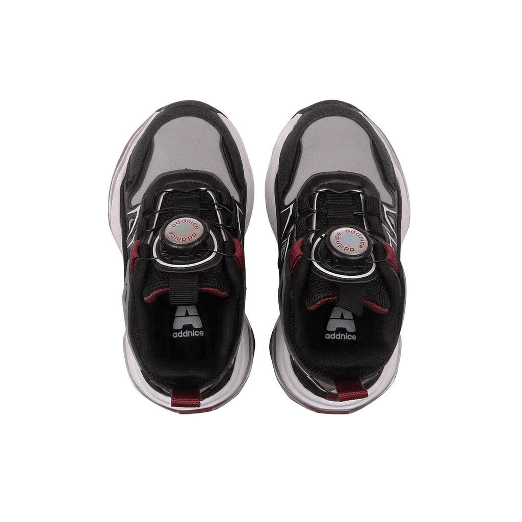 Zapatillas Con Luces Addnice Deportiva Neon Cricket Niño Niña Negra