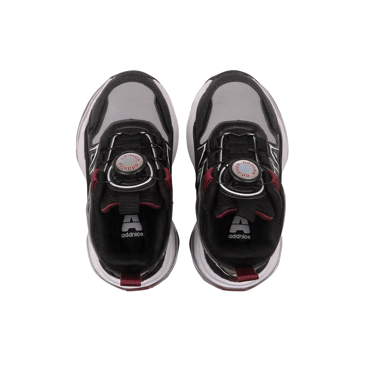 Zapatillas Con Luces Addnice Deportiva Neon Cricket Niño Niña Negra