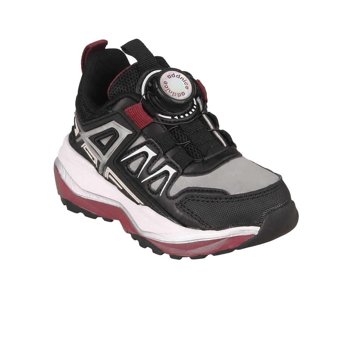 Zapatillas Con Luces Addnice Deportiva Neon Cricket Niño Niña Negra