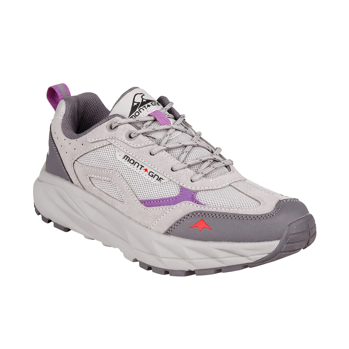 Zapatillas De Trekking Montagne City Roam Mujer Gris