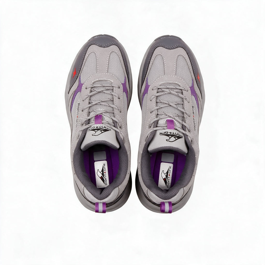 Zapatillas De Trekking Montagne City Roam Mujer Gris