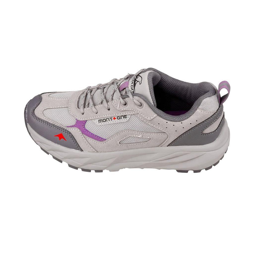 Zapatillas De Trekking Montagne City Roam Mujer Gris