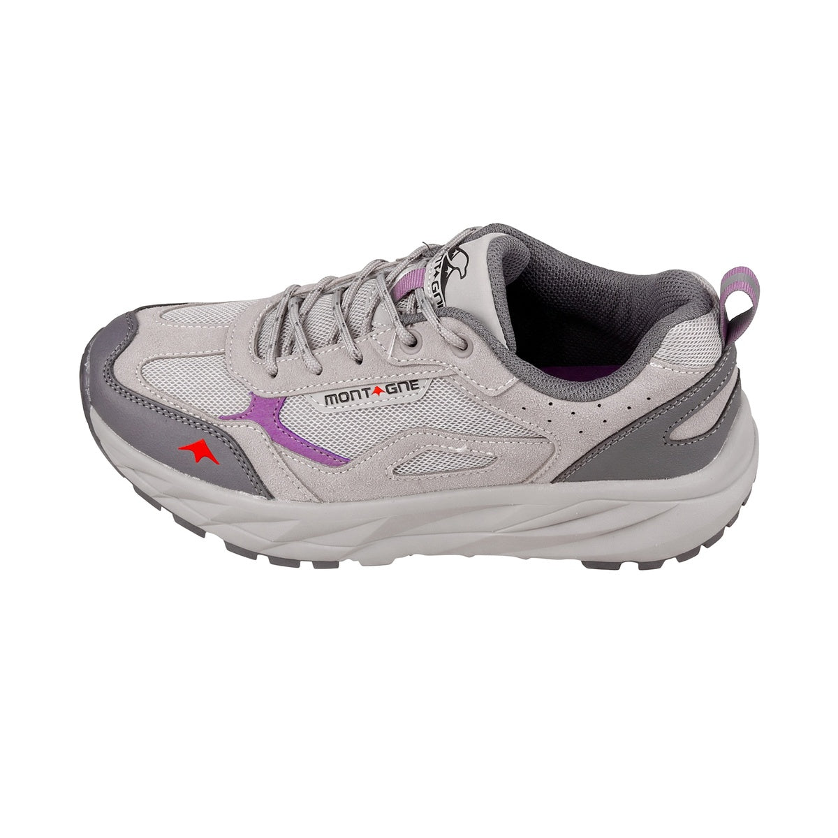 Zapatillas De Trekking Montagne City Roam Mujer Gris