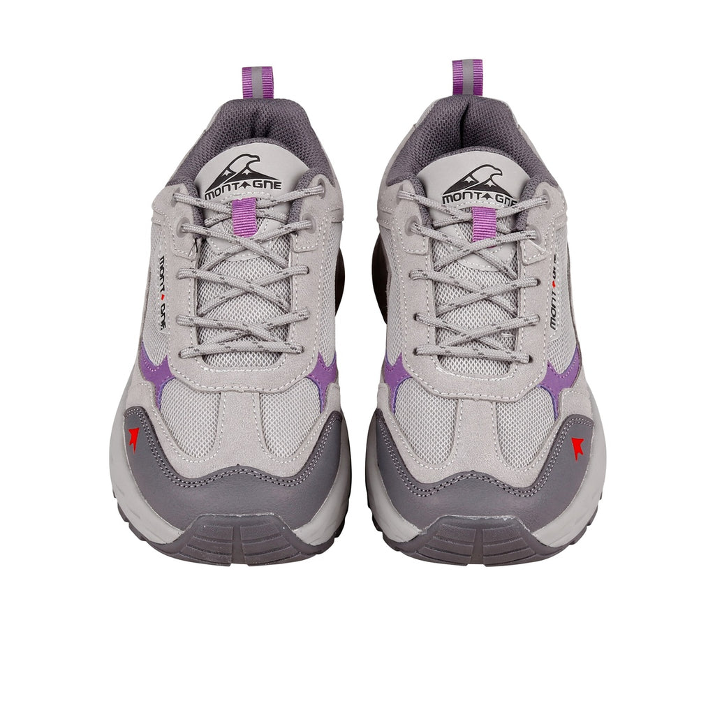 Zapatillas De Trekking Montagne City Roam Mujer Gris