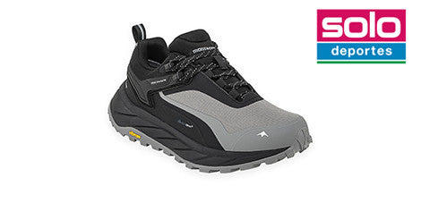 Zapatillas De Trekking Montagne Lekness Mujer Gris