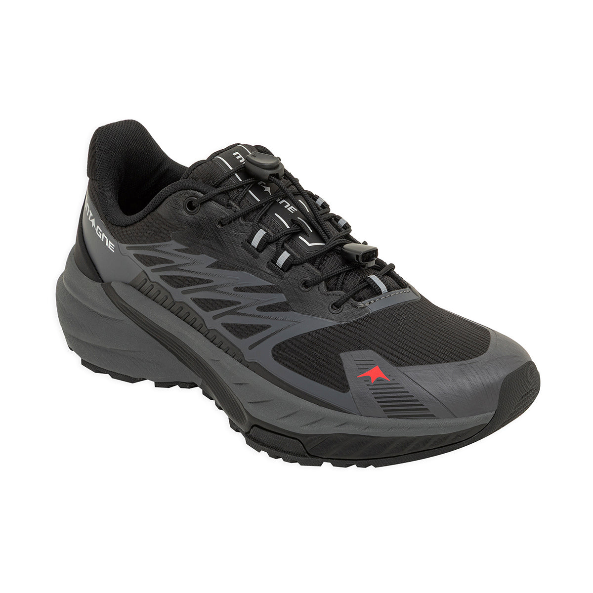 Zapatillas De Trekking Montagne Lifestyle Leapglide Unisex Negra