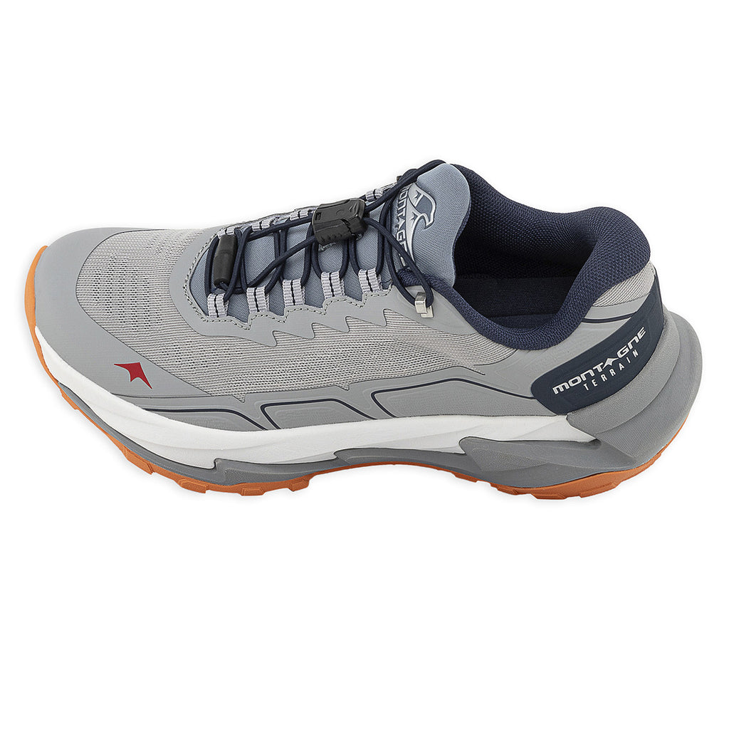 Zapatillas De Trail Running Montagne Terrain Gris