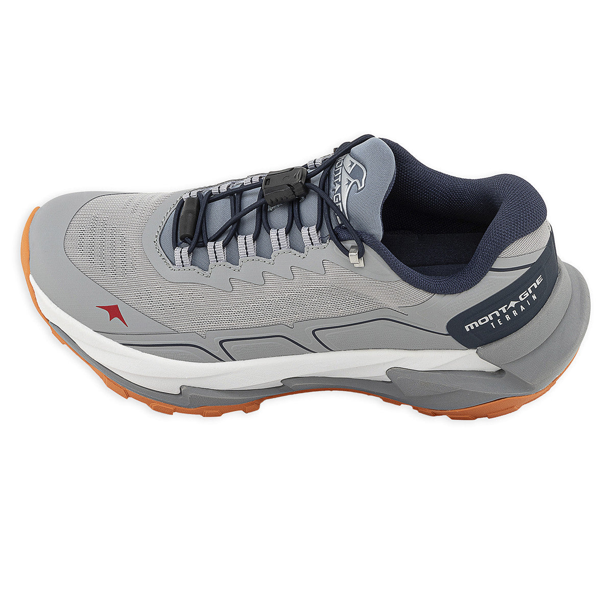 Zapatillas De Trail Running Montagne Terrain Gris