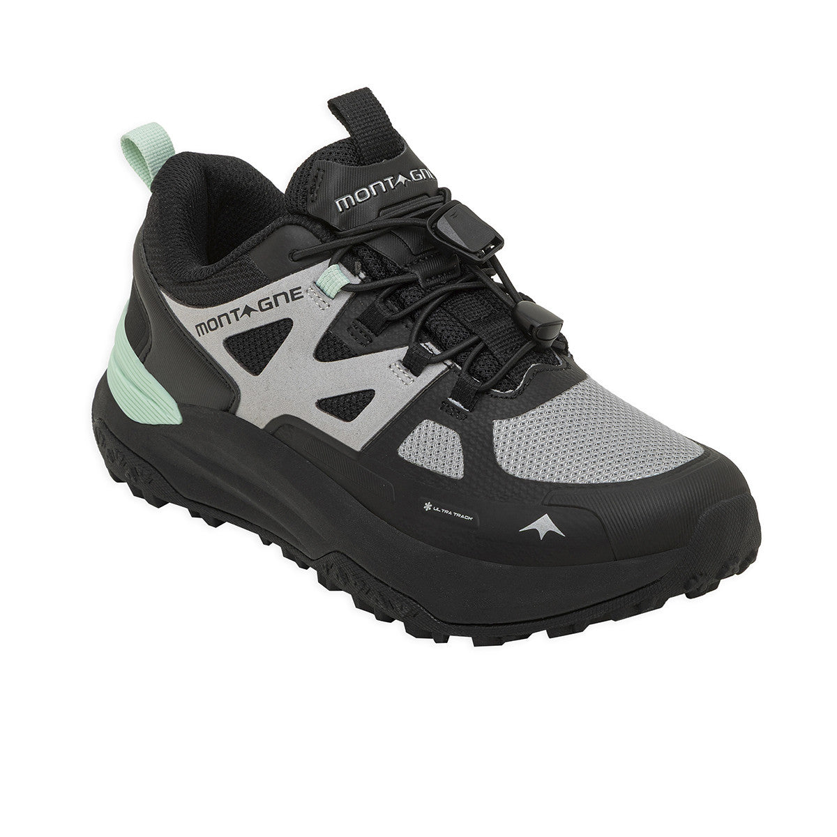 Zapatillas De Trekking Montagne Tracer Mujer Negra
