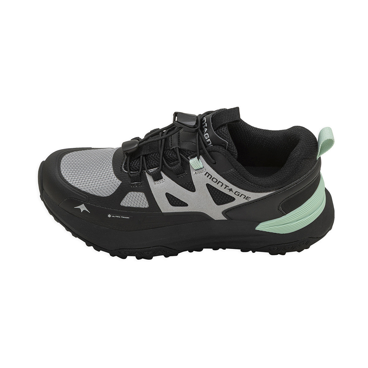 Zapatillas De Trekking Montagne Tracer Mujer Negra