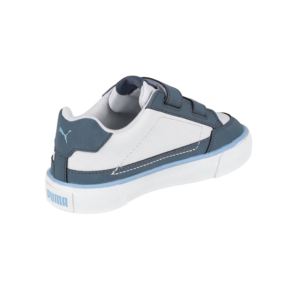 Zapatillas Puma Court Classic Vulc Fun Niño Niña Blanca