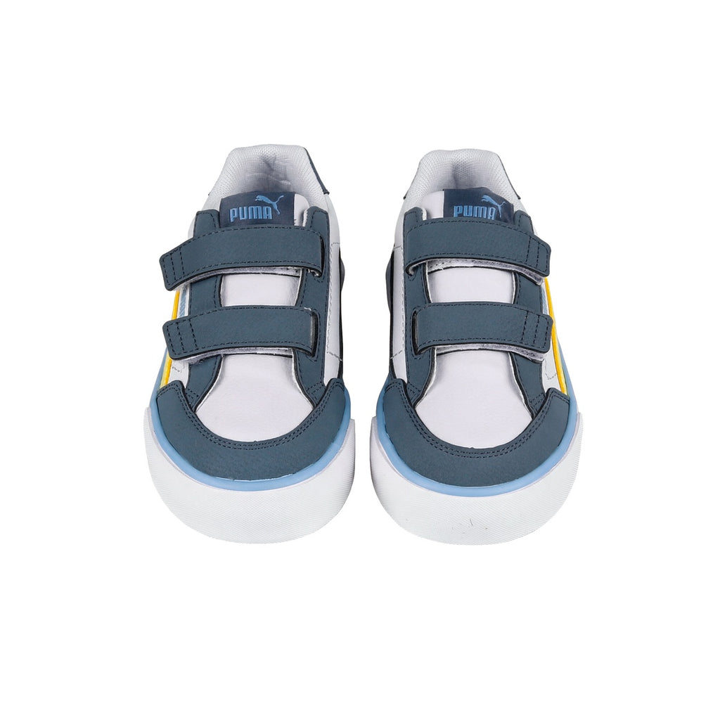 Zapatillas Puma Court Classic Vulc Fun Niño Niña Blanca