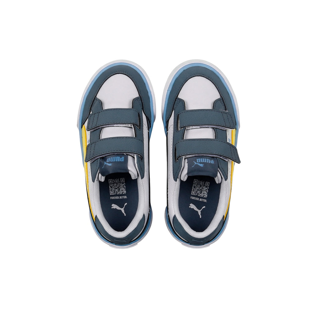 Zapatillas Puma Court Classic Vulc Fun Niño Niña Blanca