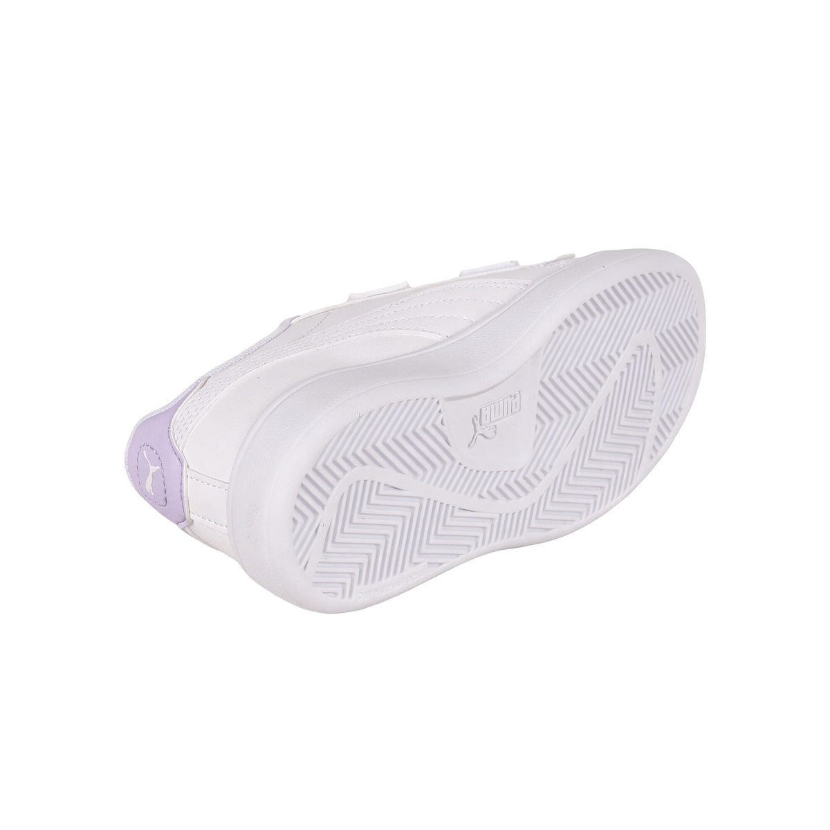 Zapatillas Puma Smash 3.0 Badges Velcro Bebe Blanca