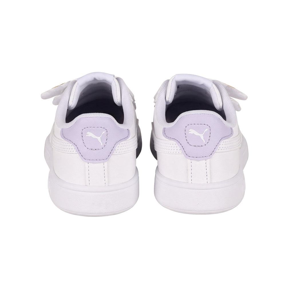 Zapatillas Puma Smash 3.0 Badges Velcro Bebe Blanca