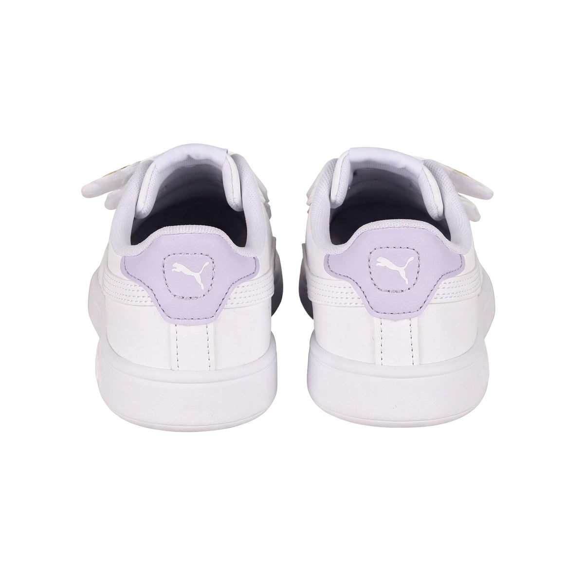 Zapatillas Puma Smash 3.0 Badges Velcro Bebe Blanca