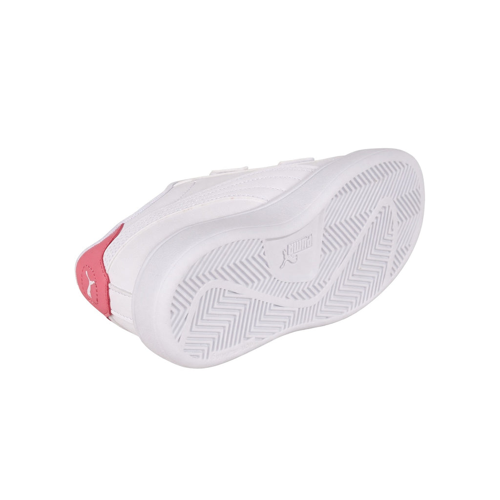Zapatillas Puma Smash 3.0 Badges Velcro Niña Blanca