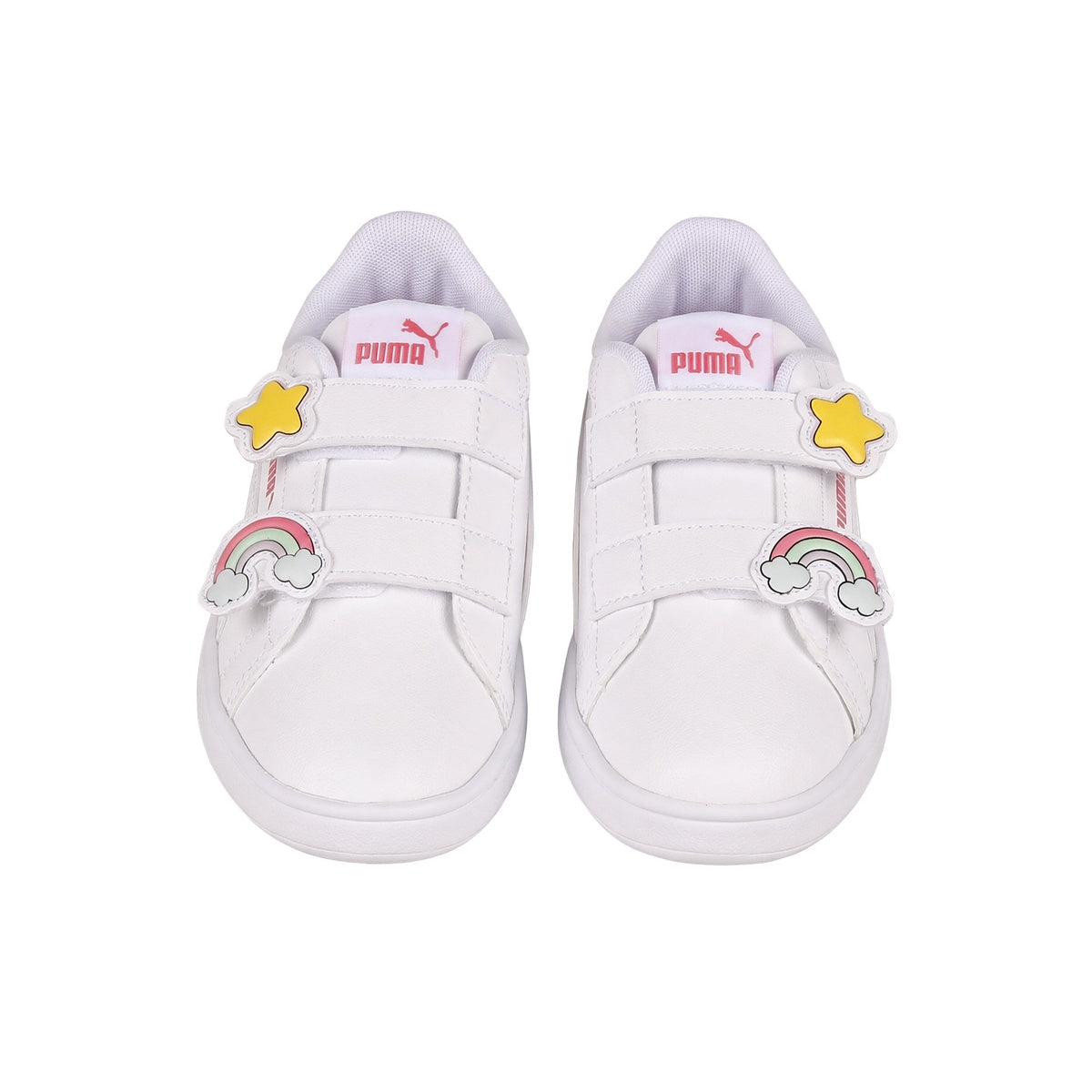 Zapatillas Puma Smash 3.0 Badges Velcro Niña Blanca