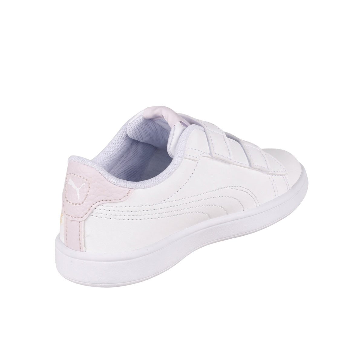 Zapatillas Puma Smash 3.0 Dino Velcro Bebe Blanca