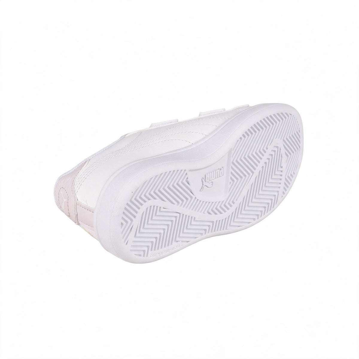 Zapatillas Puma Smash 3.0 Dino Velcro Bebe Blanca