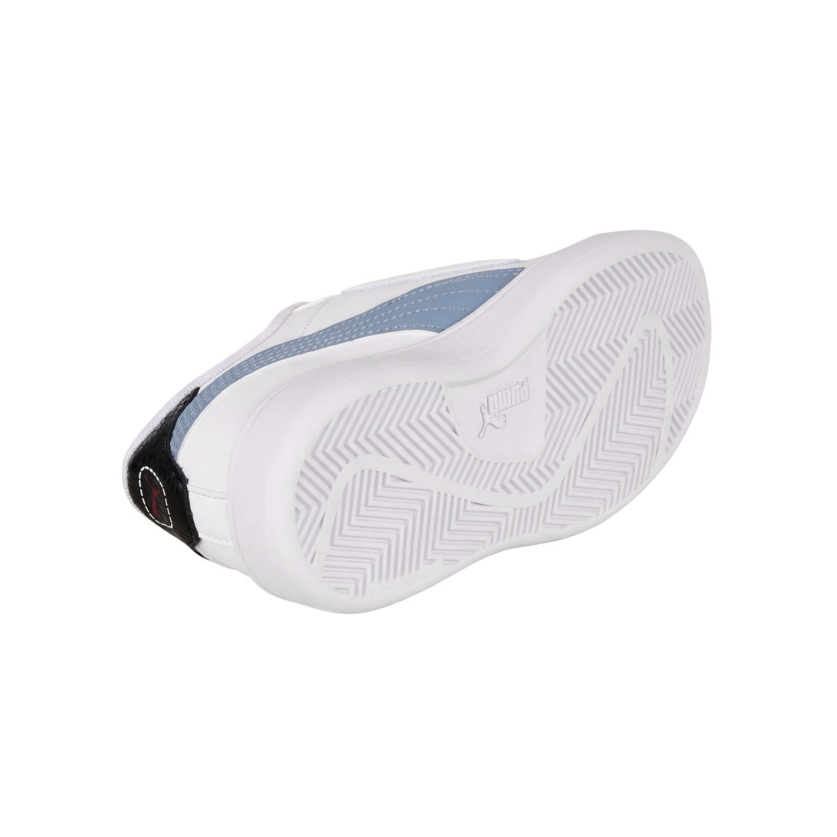 Zapatillas Puma Smash 3.0 Racing Crew Velcro Bebe Blanca