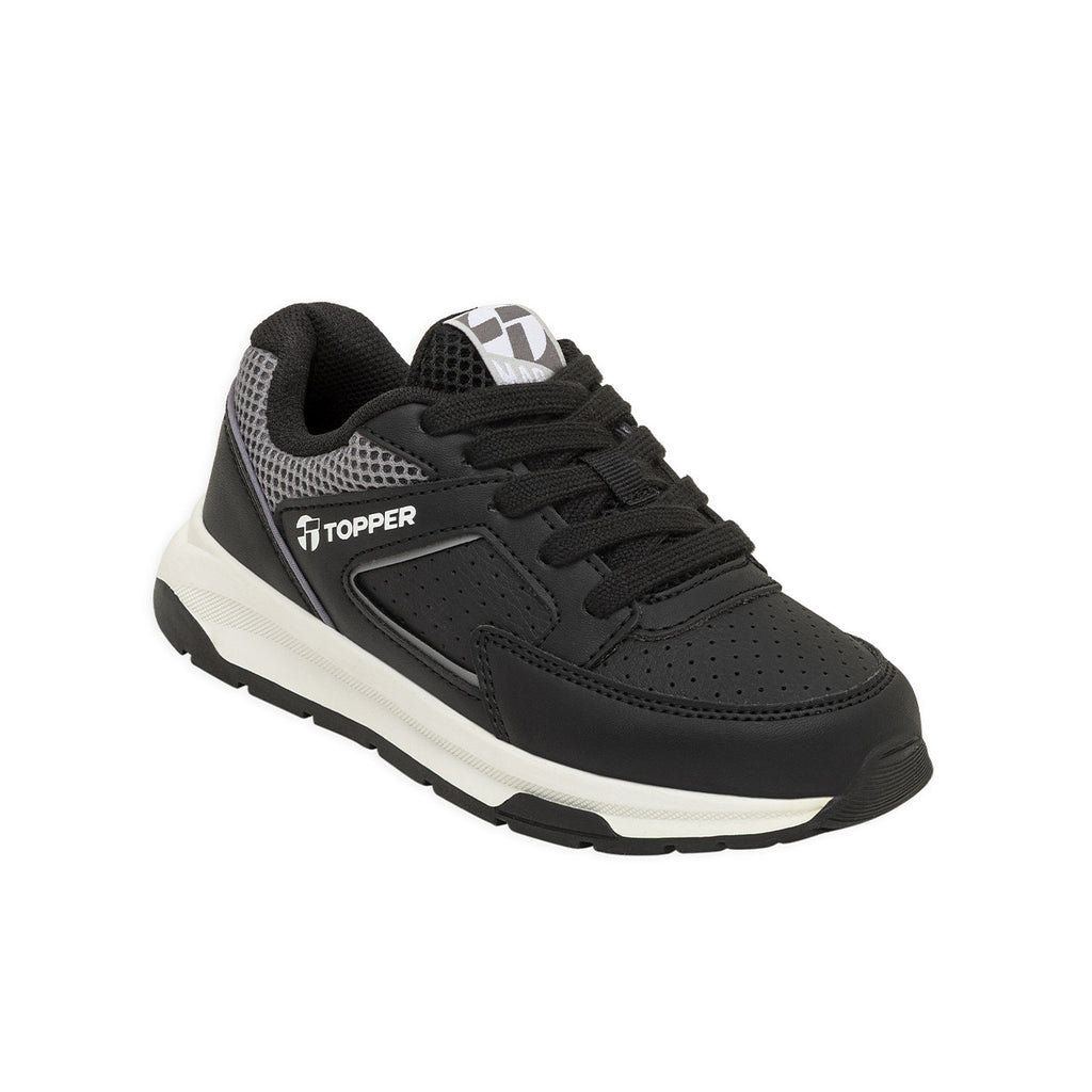 Zapatillas Topper Map Niño Niña Negra