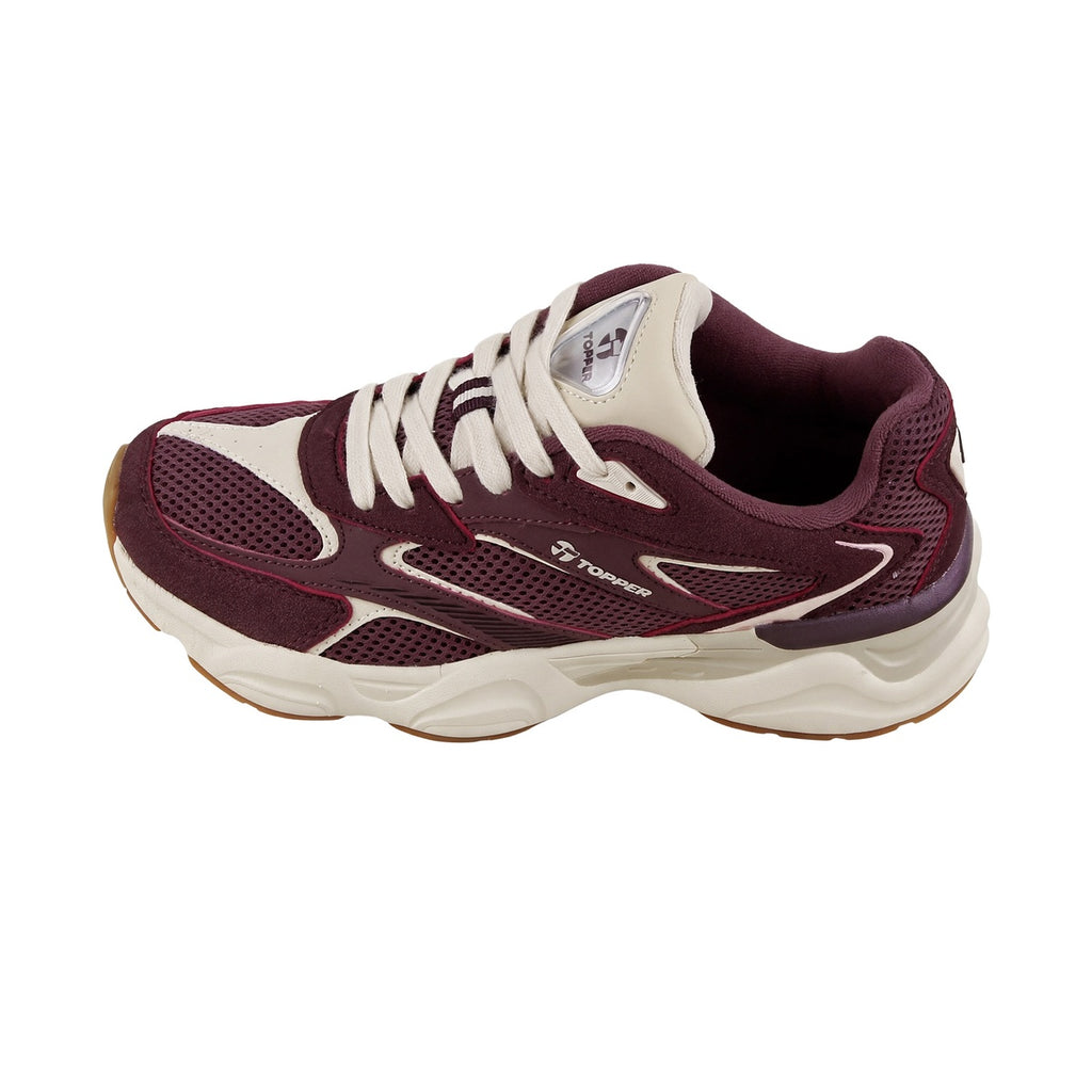 Zapatillas Topper Seny Mujer Bordo