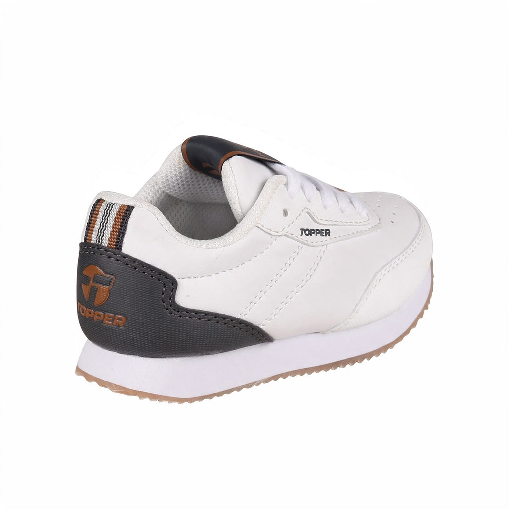 Zapatillas Topper T-450 Cs Niño Niña Blanca