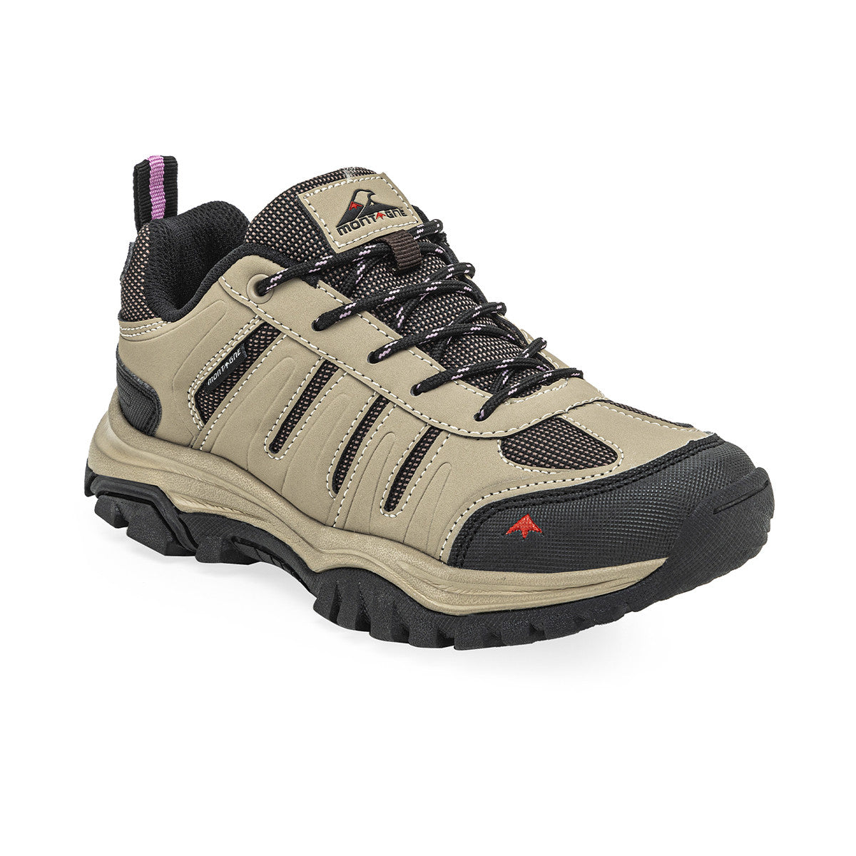 Zapatillas Trekking Montagne City Stride Mujer Beige