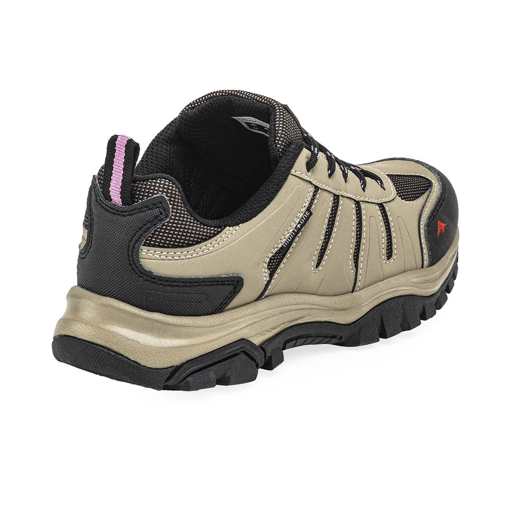 Zapatillas Trekking Montagne City Stride Mujer Beige