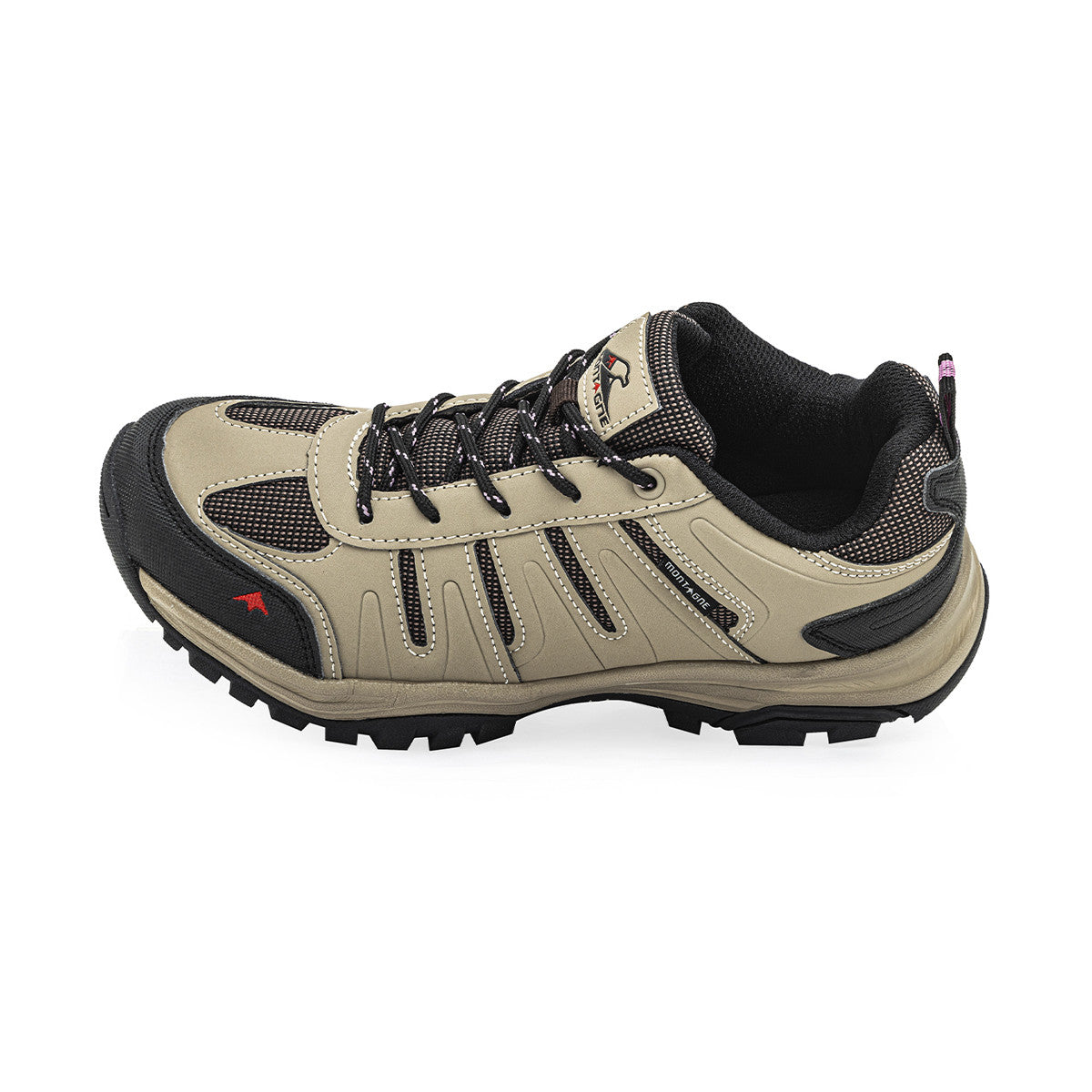 Zapatillas Trekking Montagne City Stride Mujer Beige