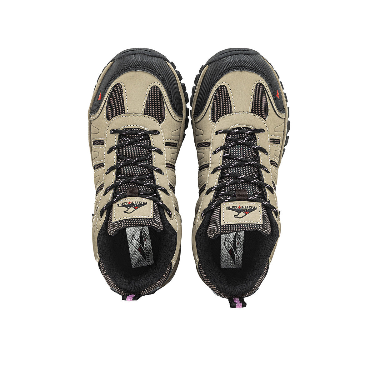 Zapatillas Trekking Montagne City Stride Mujer Beige