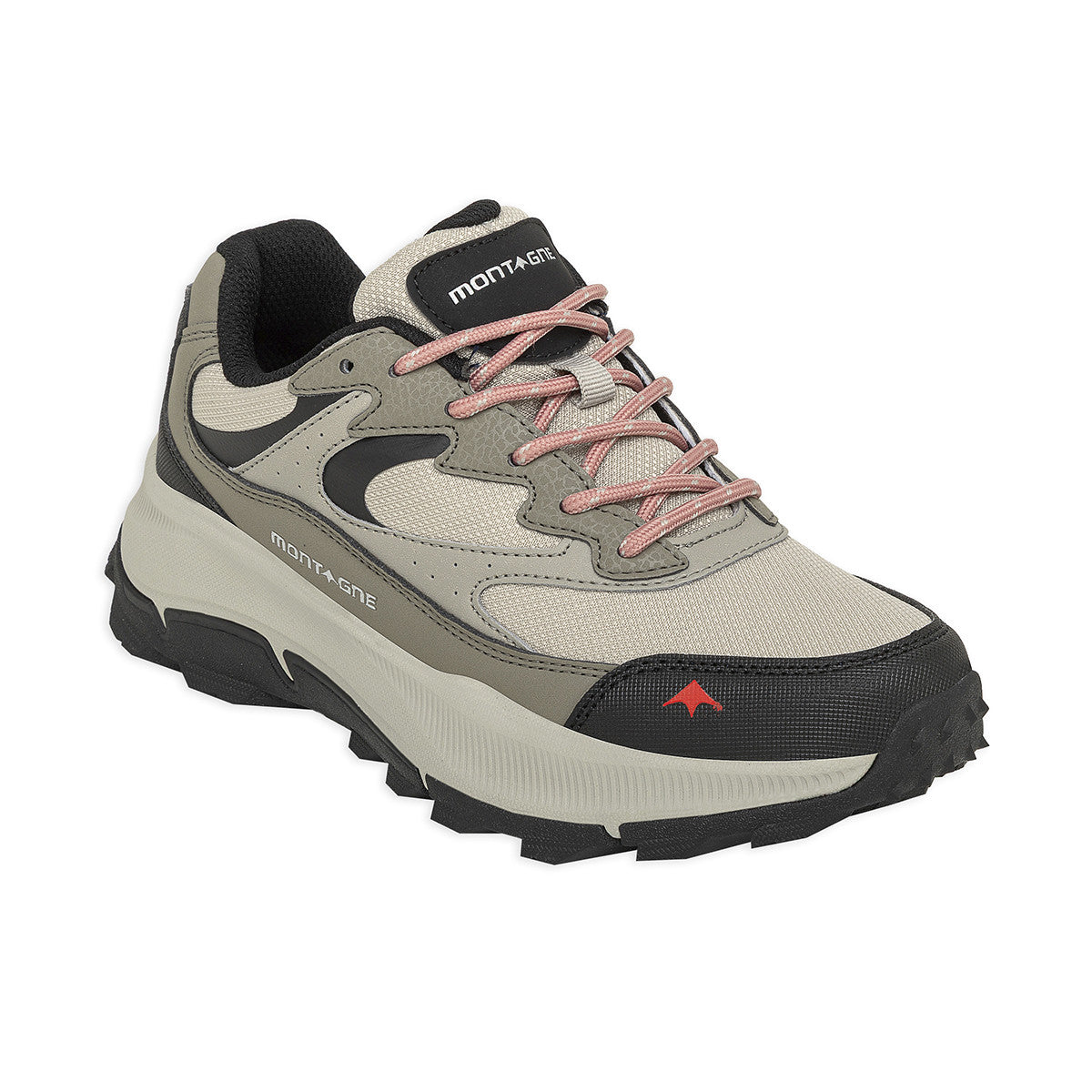 Zapatillas Trekking Montagne City Wurton Mujer Beige