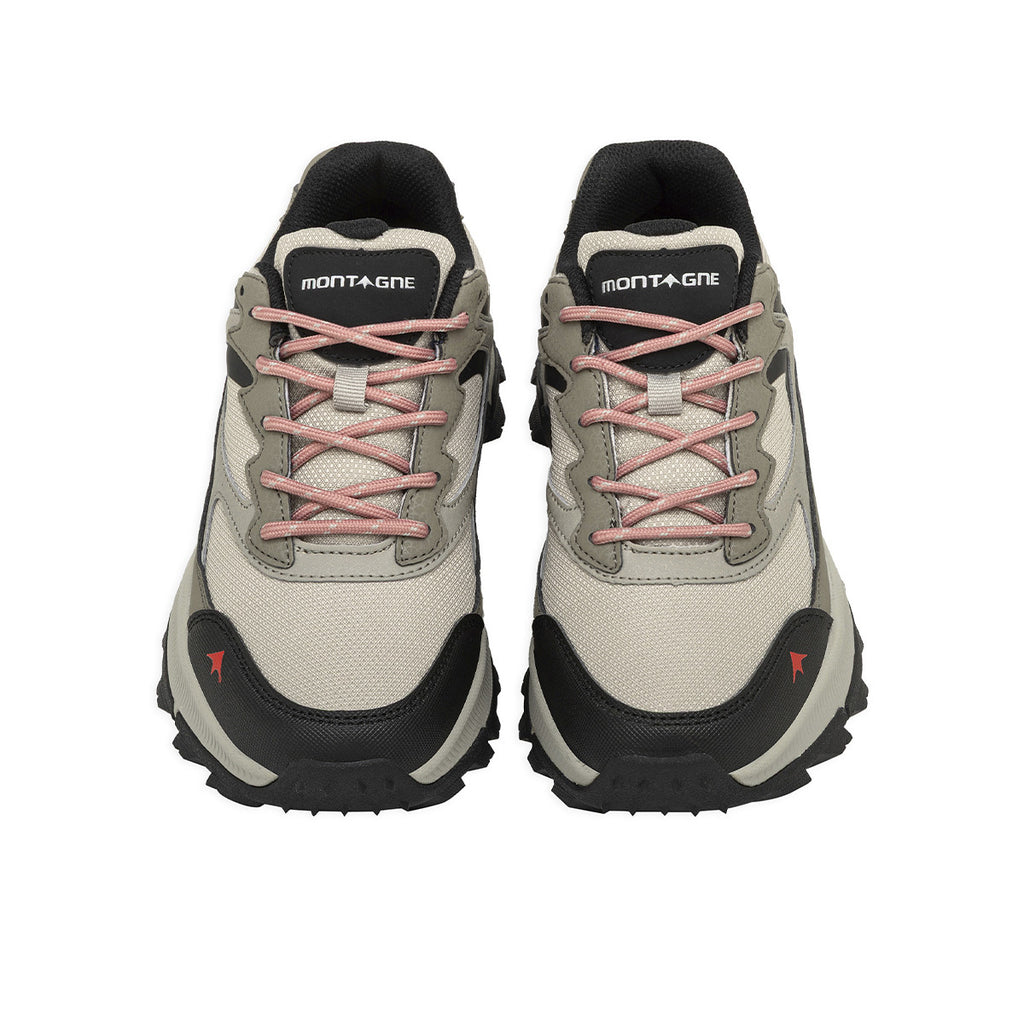 Zapatillas Trekking Montagne City Wurton Mujer Beige