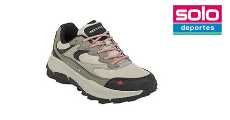 Zapatillas Trekking Montagne City Wurton Mujer Beige