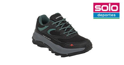 Zapatillas Trekking Montagne City Wurton Mujer Negra