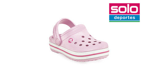 Zueco Crocs Crocband Niña Rosa