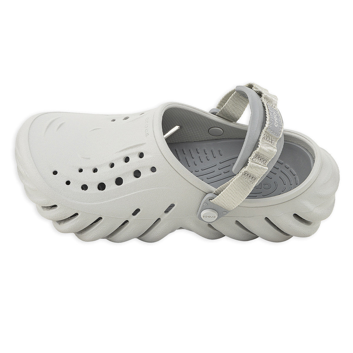 Zueco Crocs Echo Clog Gris