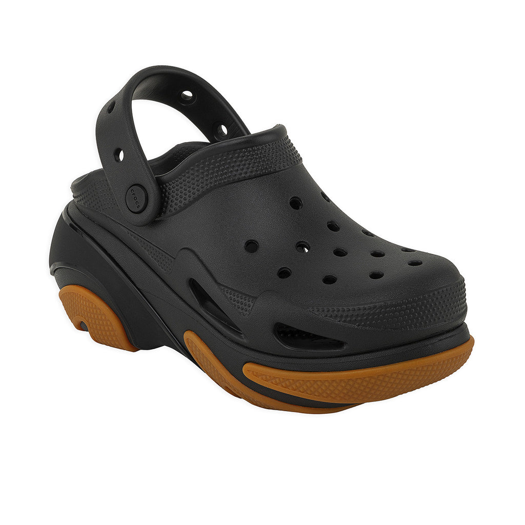 Zuecos Crocs Bubble Crush Clog Mujer Negro