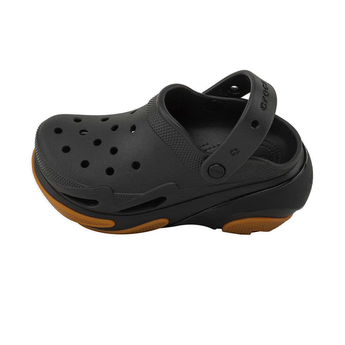 Zuecos Crocs Bubble Crush Clog Mujer Negro