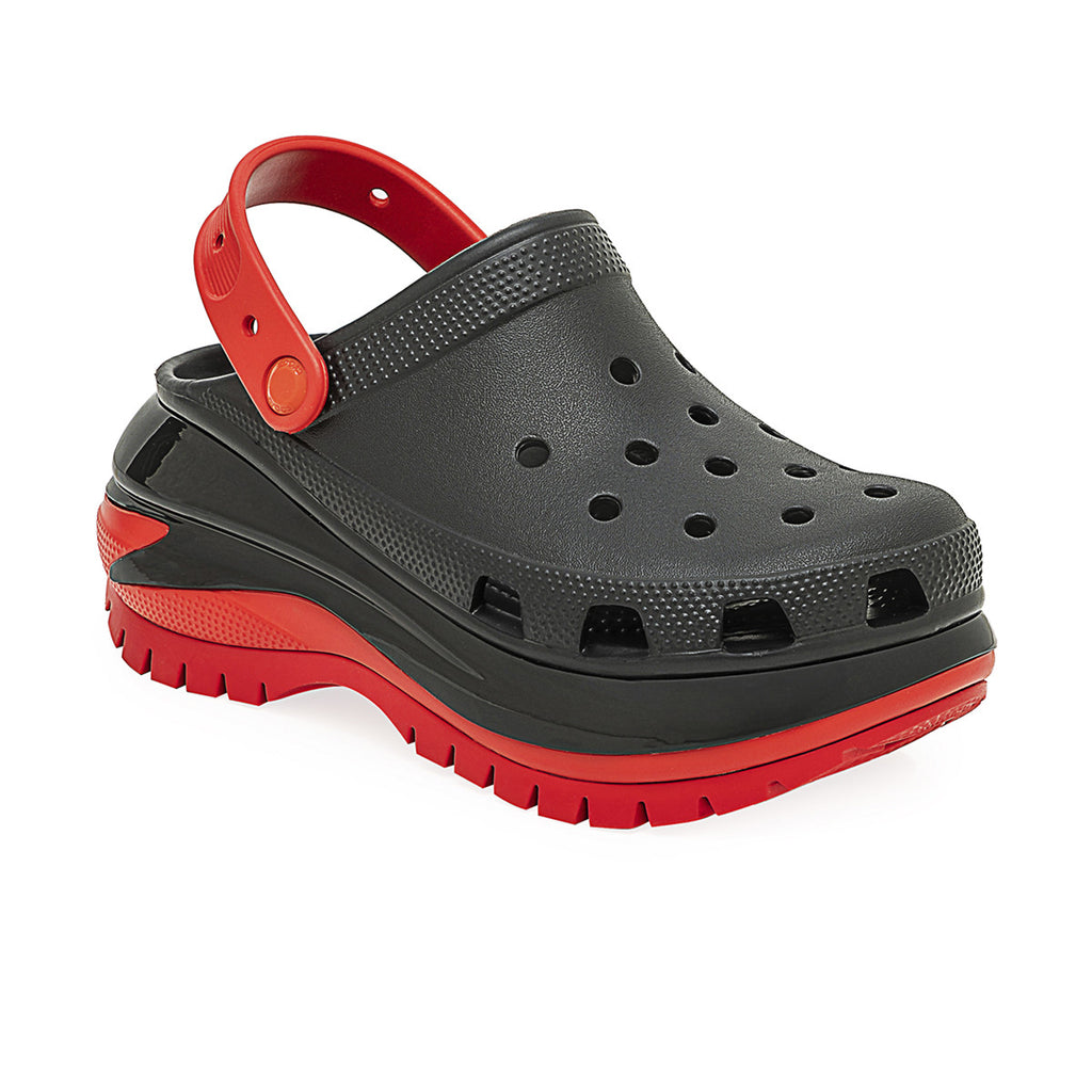 Zuecos Crocs Classic Mega Crush Clog Mujer Negra
